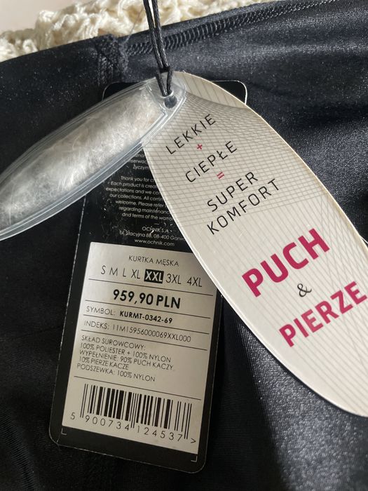 Zimowa puchowa kurtka puch& pierz  OCHNIK RRP 1000 zl