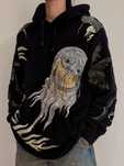 Givenchy Icare Embroidered Hoodie in Black