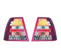 FAROLINS TRASEIROS LED PARA VOLKSWAGEN VW BORA 98-05 CROMADO VERMELHO