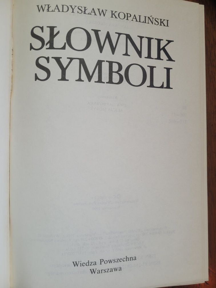 Władysław Kopaliński Słownik symboli 1991 WP