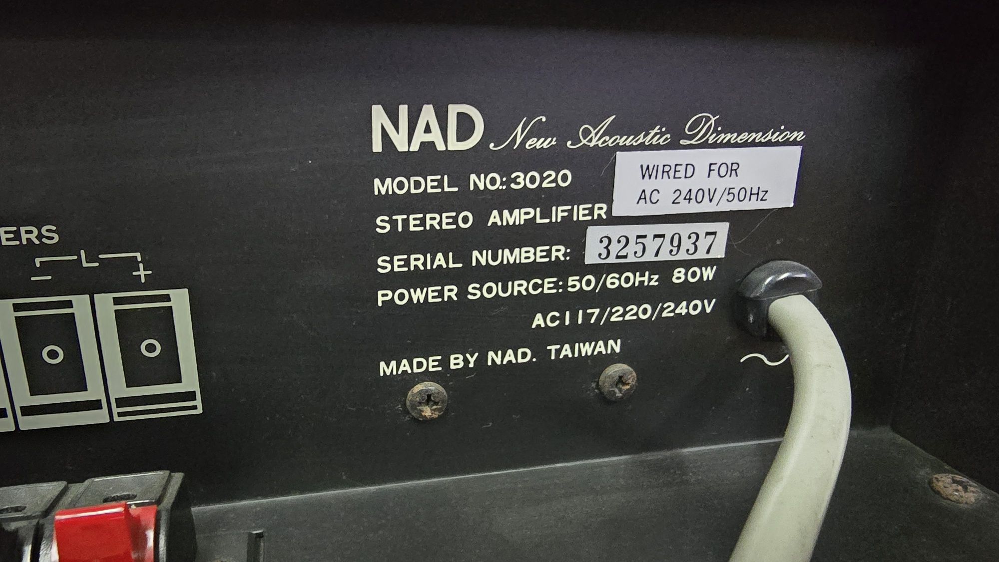 NAD 3020 series 20 Pierwsza seria