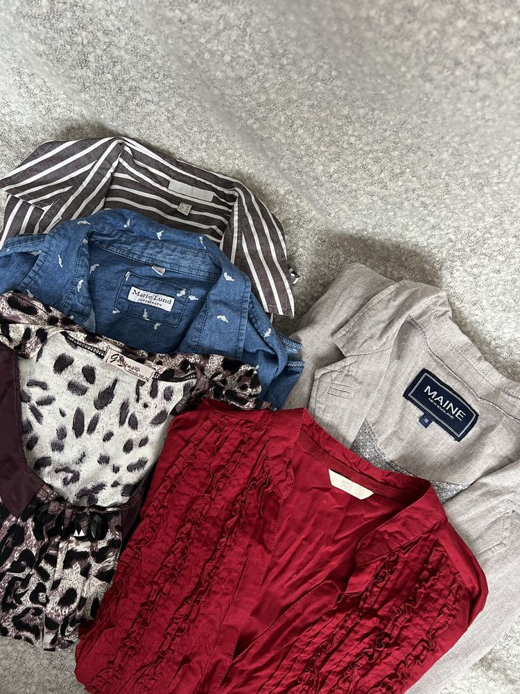 Zestaw ubrań damskich mega paka 3XL 46 plus size jesień koszula bluzka