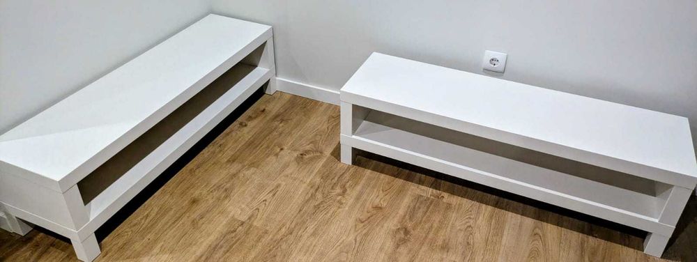 Móvel TV IKEA Lack branco 120cm – Excelente estado! Tenho 2 unidades