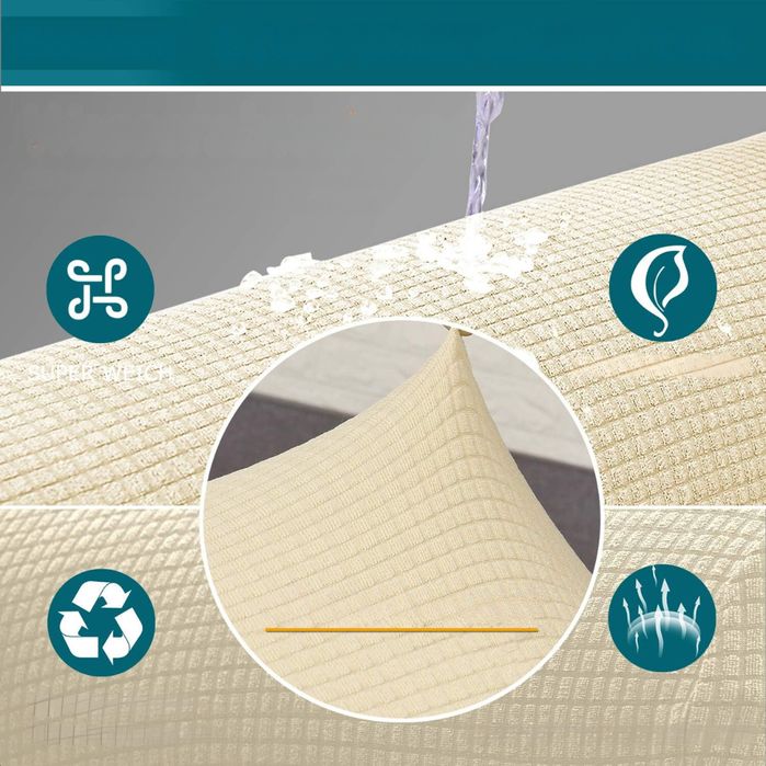 Elastyczny Pokrowiec na Sofę Antypoślizgowy sofa dwuosobowa 185-235cm