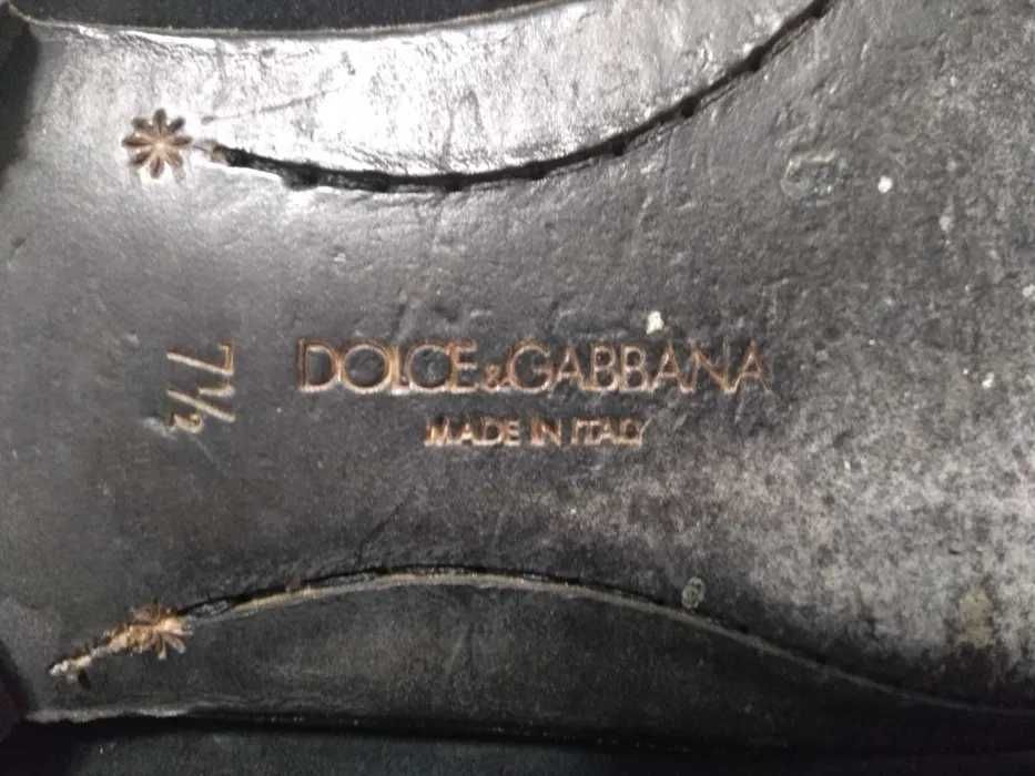 Dolce Gabbana Loafers Slip Velvet 7,5 super buty D&G około 40/41