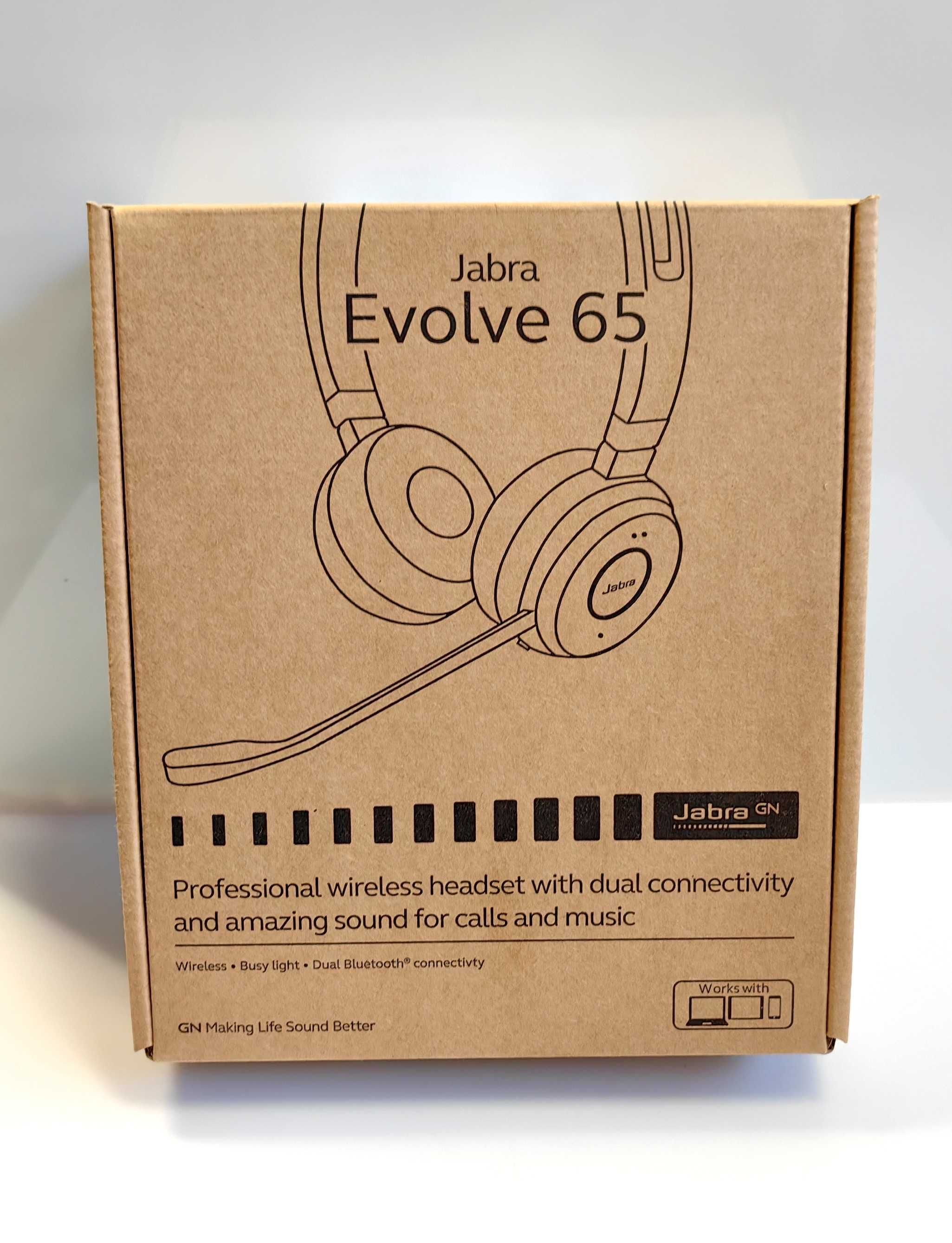 Słuchawki Bluetooth Jabra Evolve 65 SE Stereo duo USB-A NOWE GW 24 !