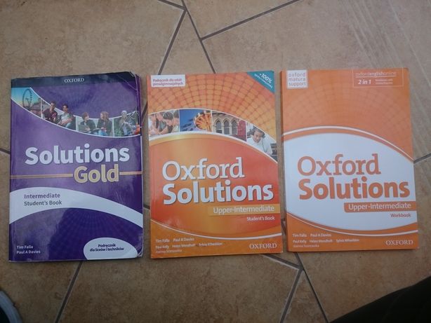 Podreczniki Oxford Solutions angielski do matury komplet