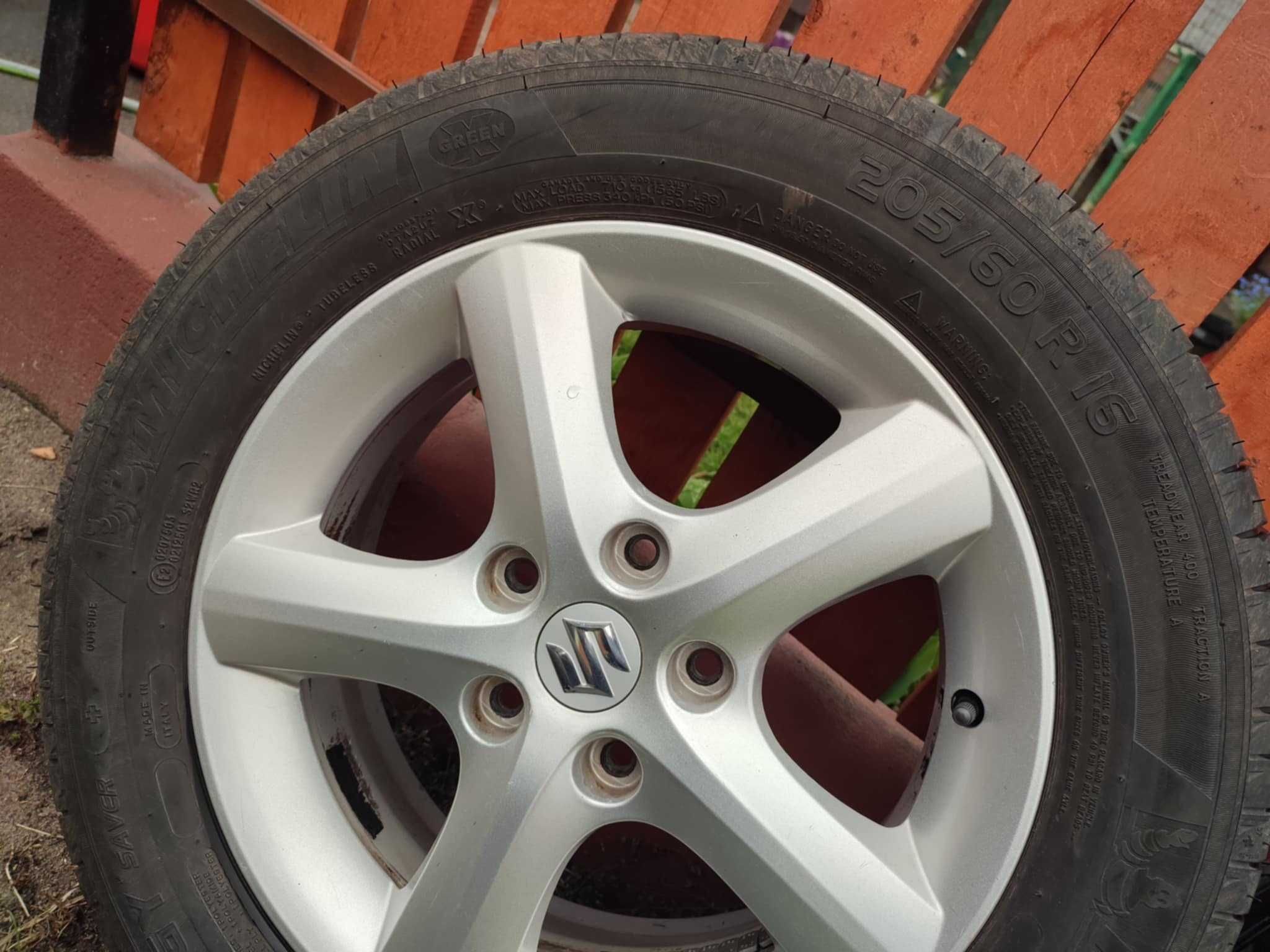 Koła 205/60 R16 do Suzuki SX4 – komplet z oponami Michelin