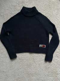 Tommy Hilfiger granatowy sweter damski xs 34