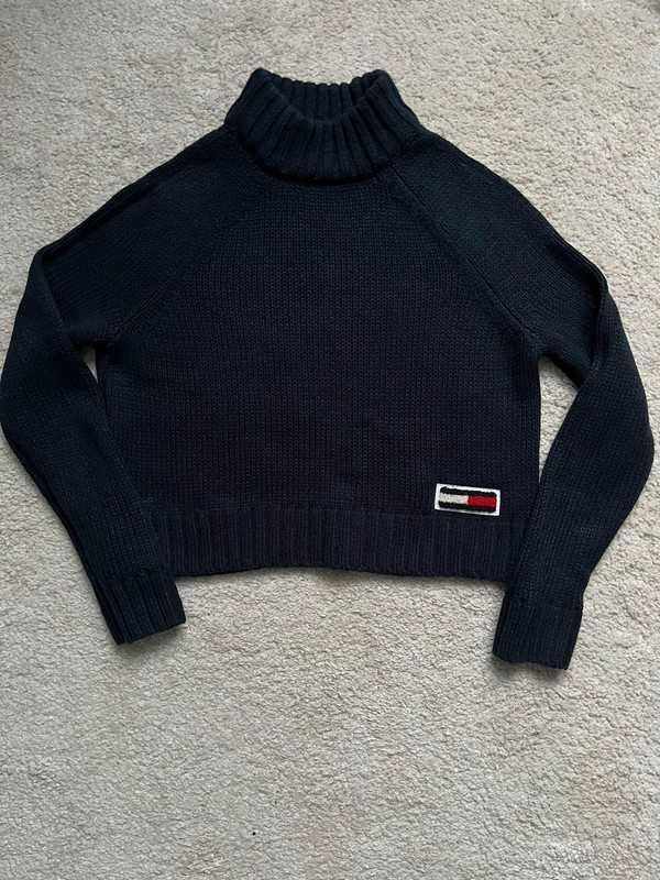 Tommy Hilfiger granatowy sweter damski xs 34
