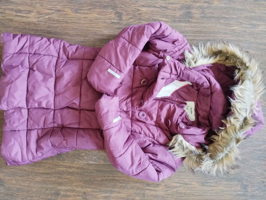 Kurtki zimowe Endo rozmiar 140 i 128