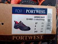 Buty robocze PORTWEST z noskami Sztolkapy - nowe NR 37