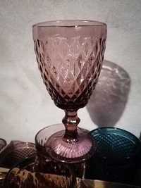 Kieliszki szklanki pucharki do lodów kolorowe grube szkło