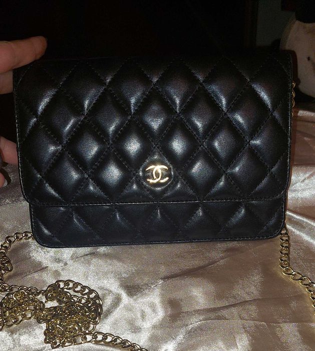 Portfel Chanel Timeless na tańcuszku WOC