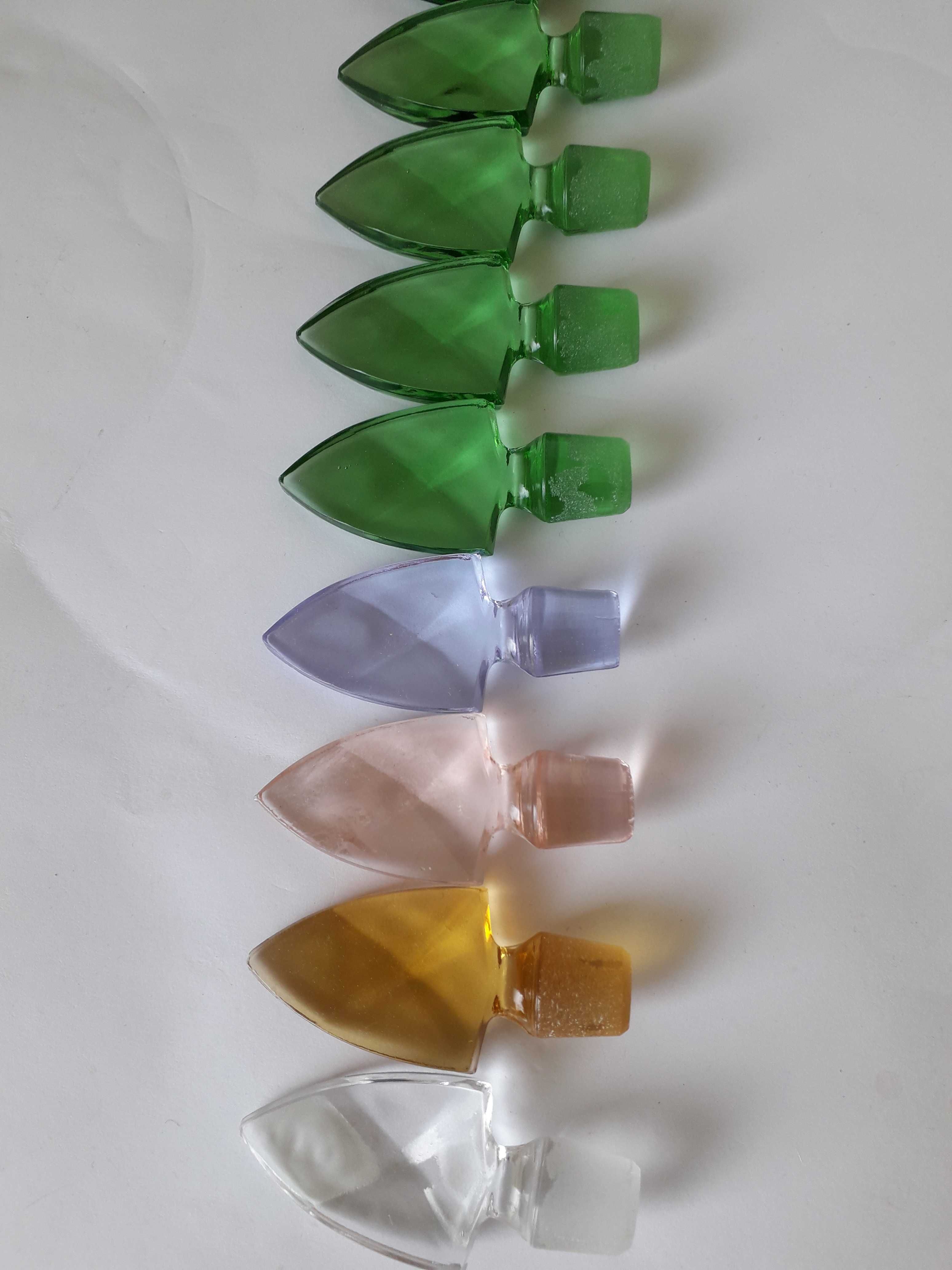 Szklane kolorowe korki-forma grotu z Czech do wyboru.