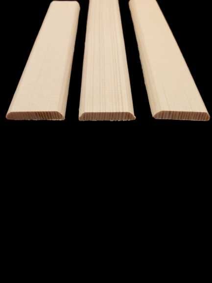 Listwa płaska maskująca 40mm x 5mm drewniana opaska gładka świerkowa