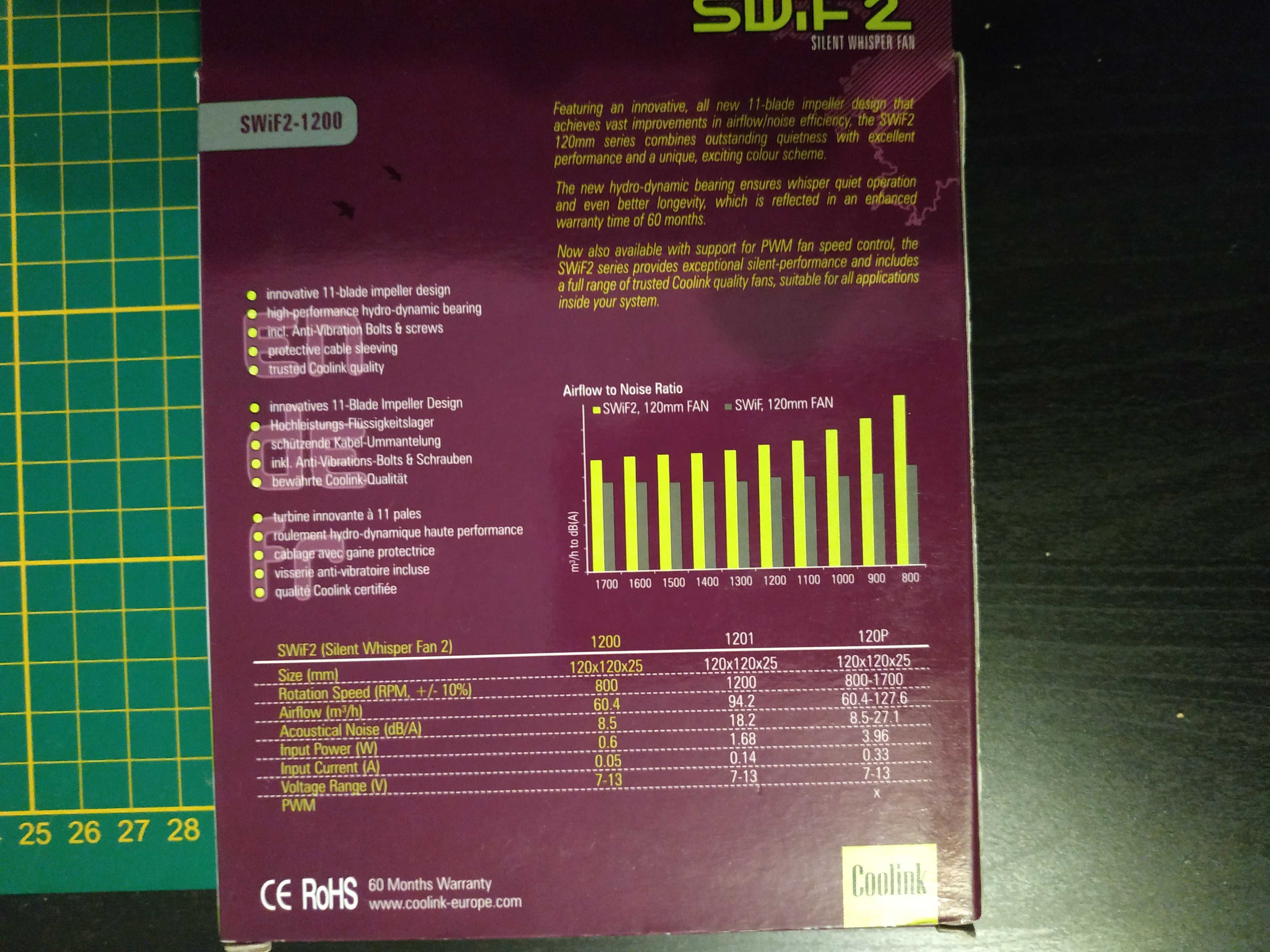 Ventoinha 120mm Coolink SWiF2-1200