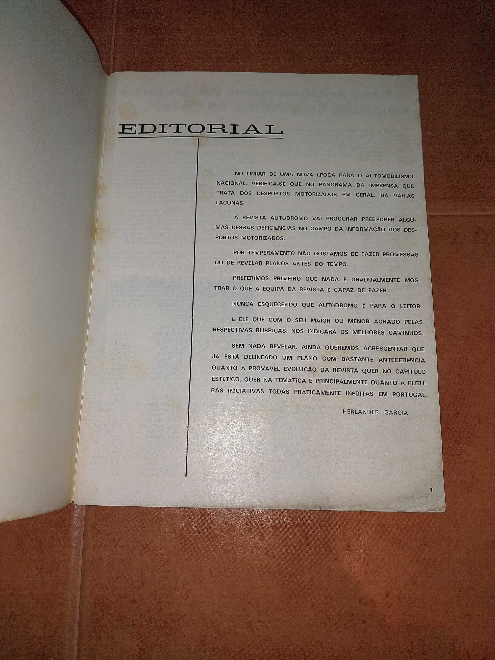 Autódromo - Revista 1971 Muito rara