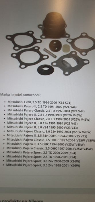 Zestaw naprawczy lewarka bieg L200 PAJERO II Classic Sport MR110456