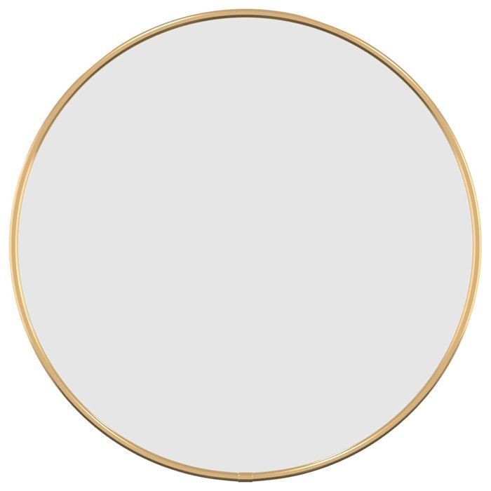 Lustro Ścienne, Złote, Ø 40 Cm, Okrągłe
