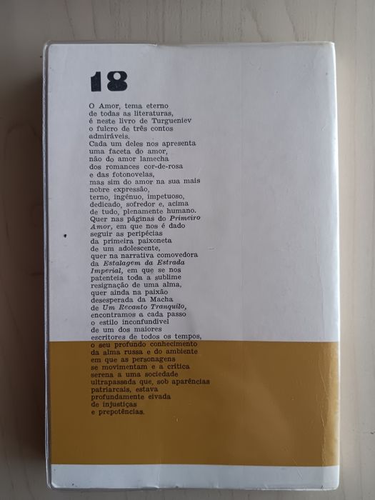 Turgueniev, Primeiro Amor