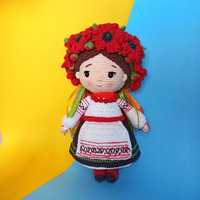 Лялька сувенірна україночка, патріотична іграшка, лялька ручної роботи