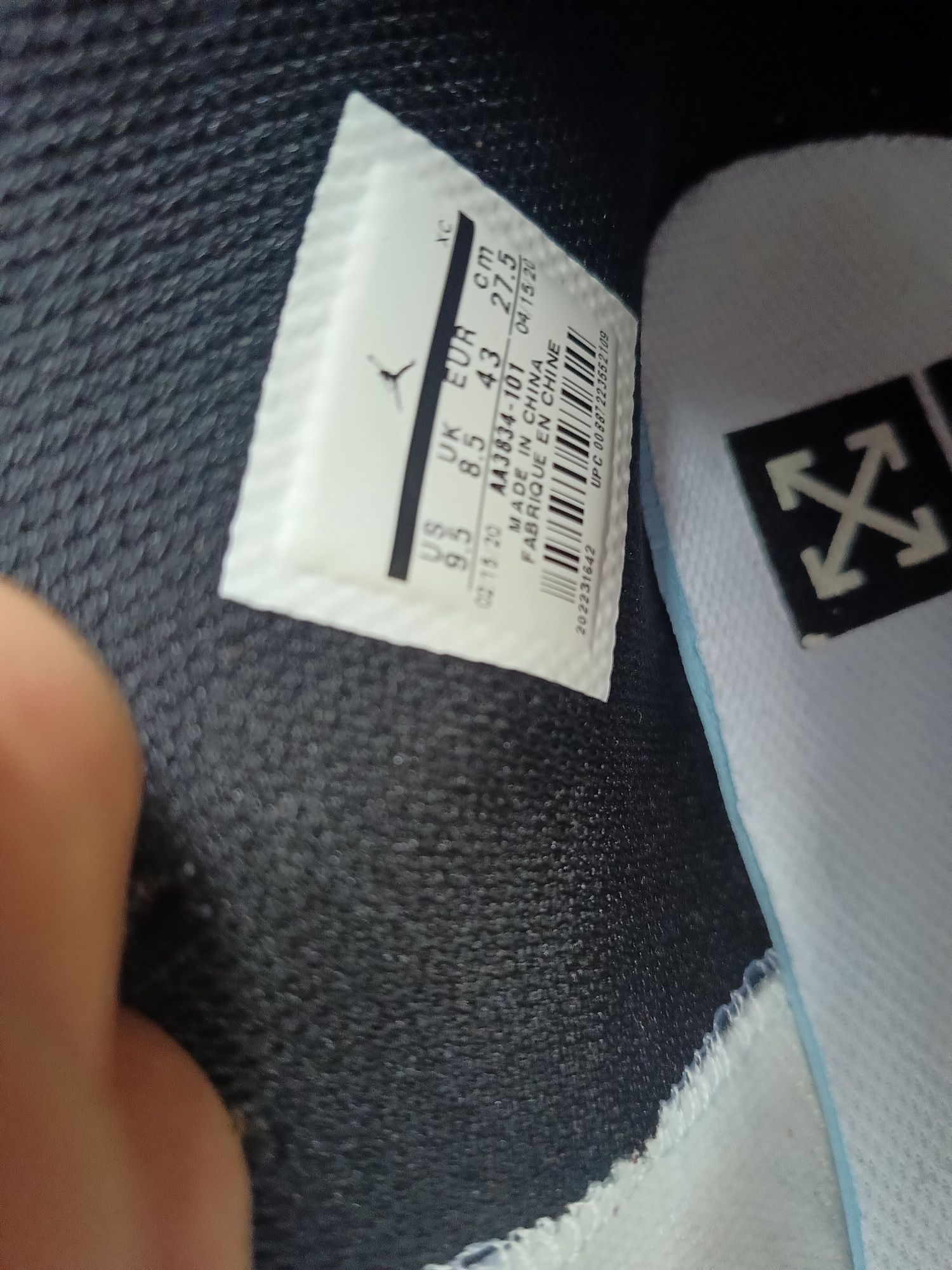Nike Air jordan aj1 off white chicago