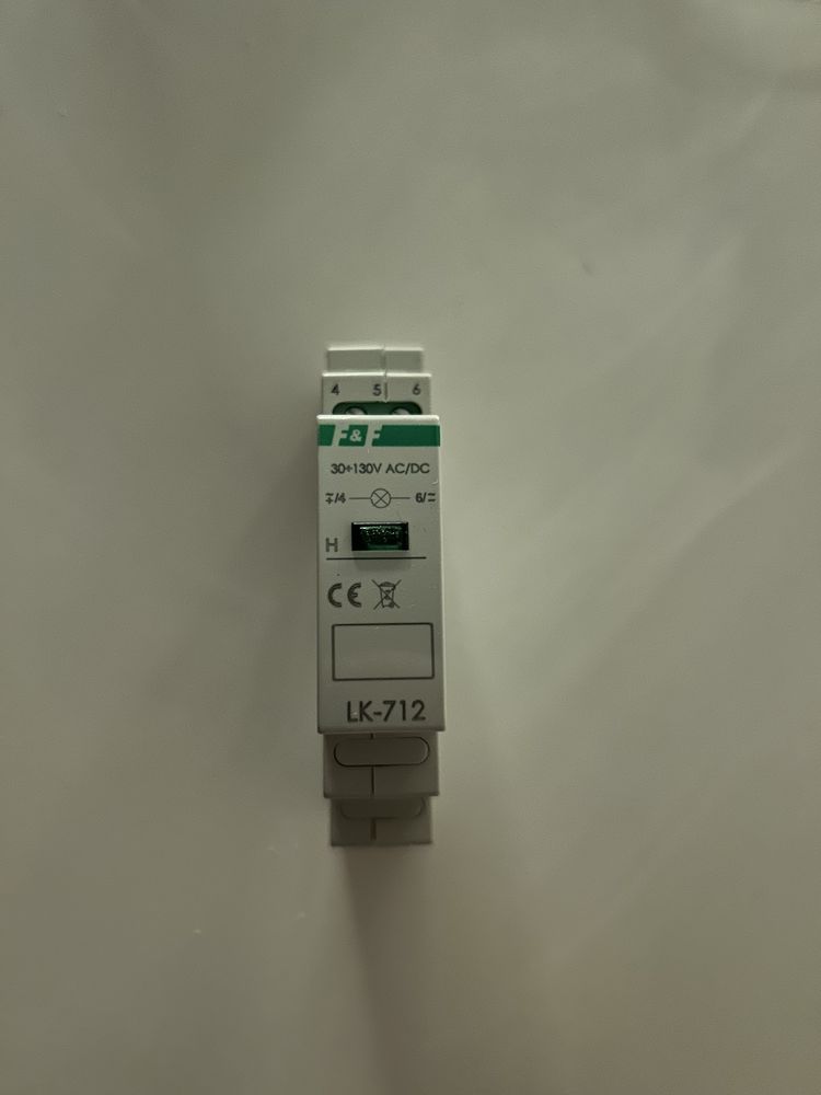 Lampka kontrolna zielona F&F LK-712G-30-130V