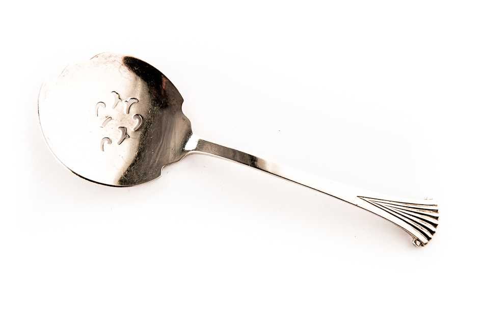 Srebrna Łyżka - Łopatka - 71,37g - ŚRODEK STOŁU - KRAKÓW