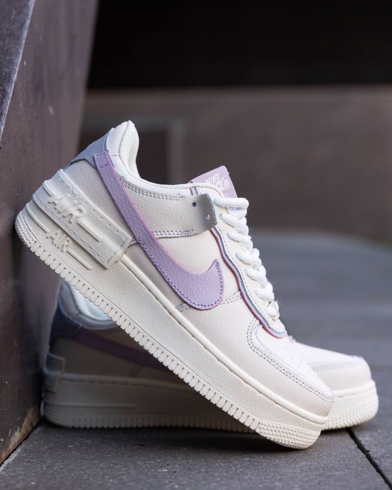 Жіночі кросівки найк аір форс Nike Air Force 1 Shadow White Purple