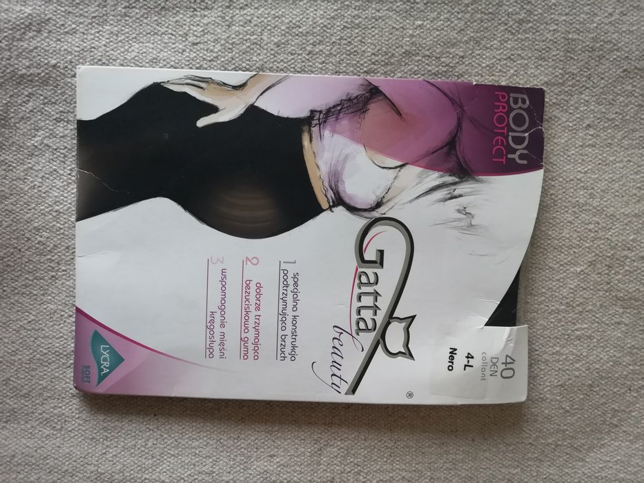 Gatta rajstopy 4-L czarne, różowe, niebieskie