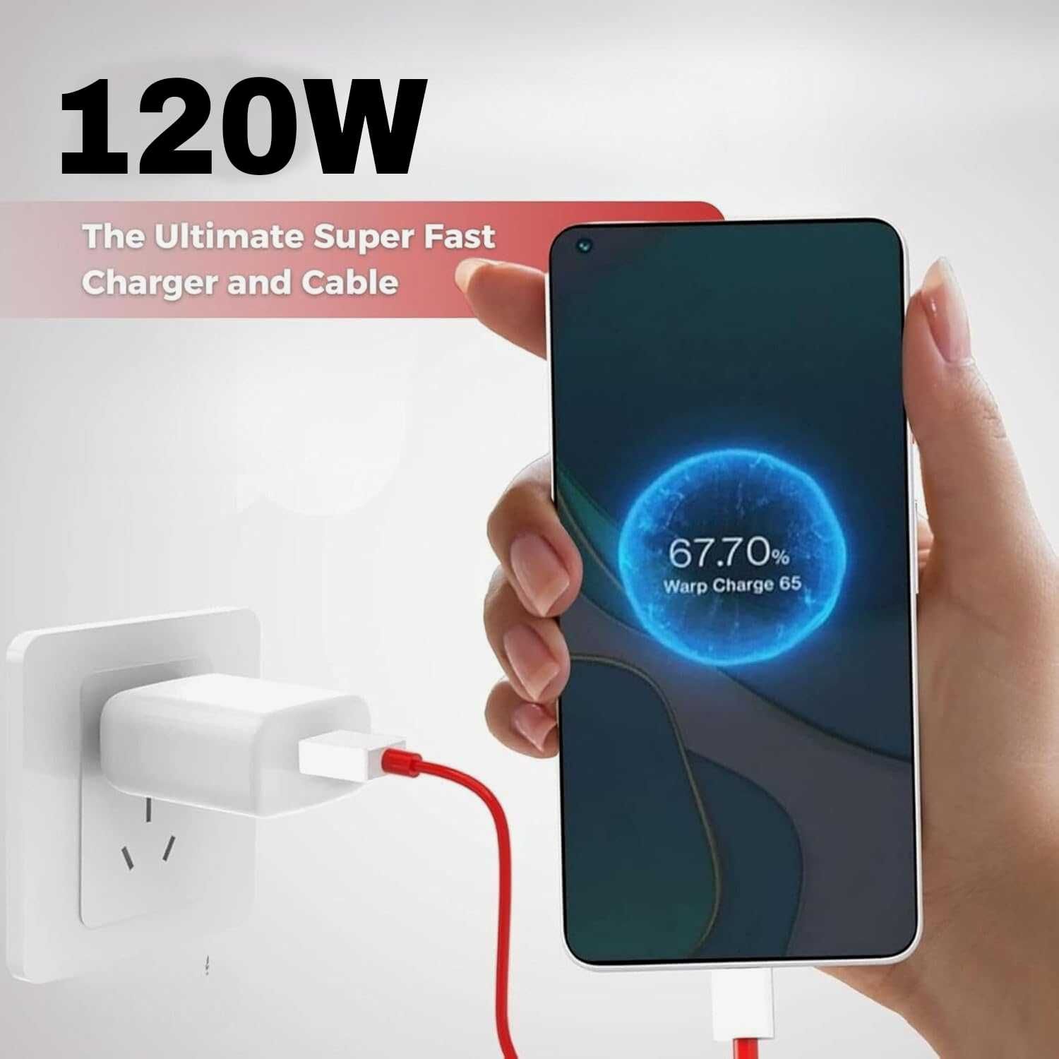 OnePlus SUPERVOOC 120w быстрая зарядка для смартфонов: мощность 120 Вт