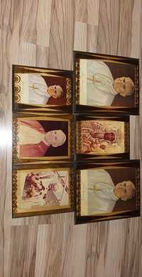 Zdjęcie / obrazek lakierowane na drewnie Jan Paweł II / Matka Boska
