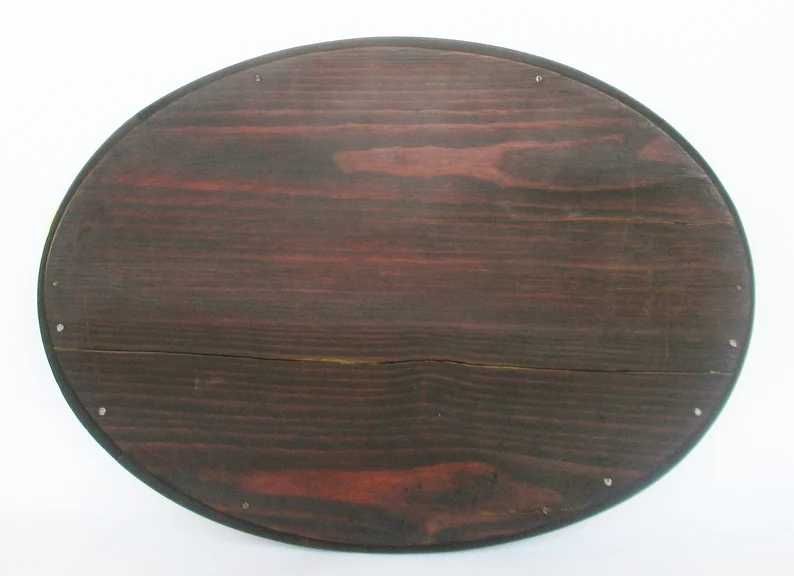 Antiga bandeja/tabuleiro Art Deco oval espelhada