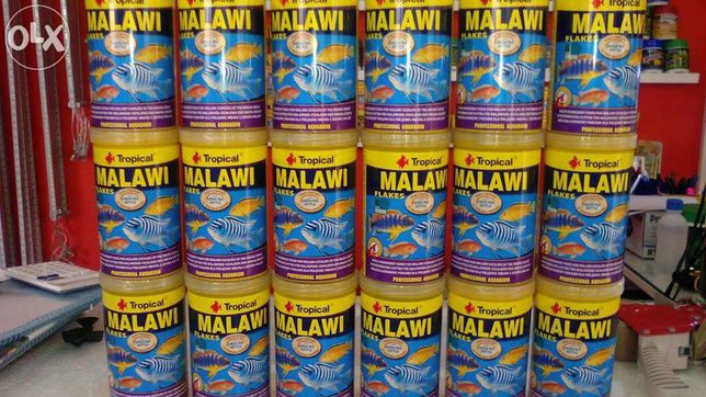 Tropical malawi flakes para peixes ciclideos