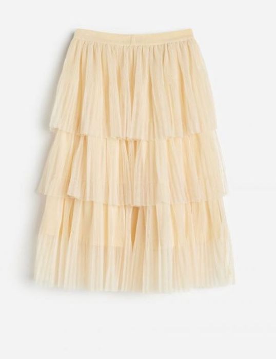 Reserved Tiulowa spódnica o rozszerzanym fasonie  rozmiar 158