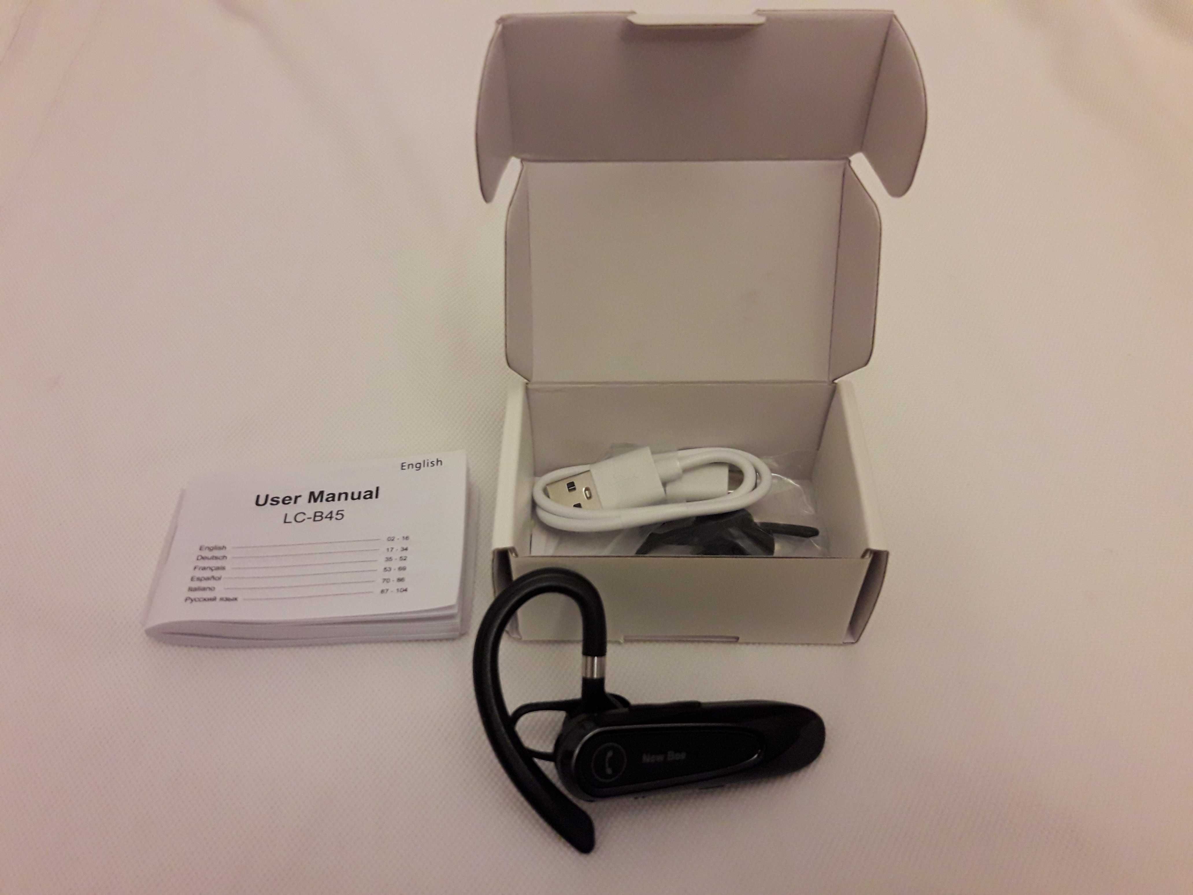 Słuchawka bluetooth zestaw słuchawkowy głośnomówiący New Bee LC-B45