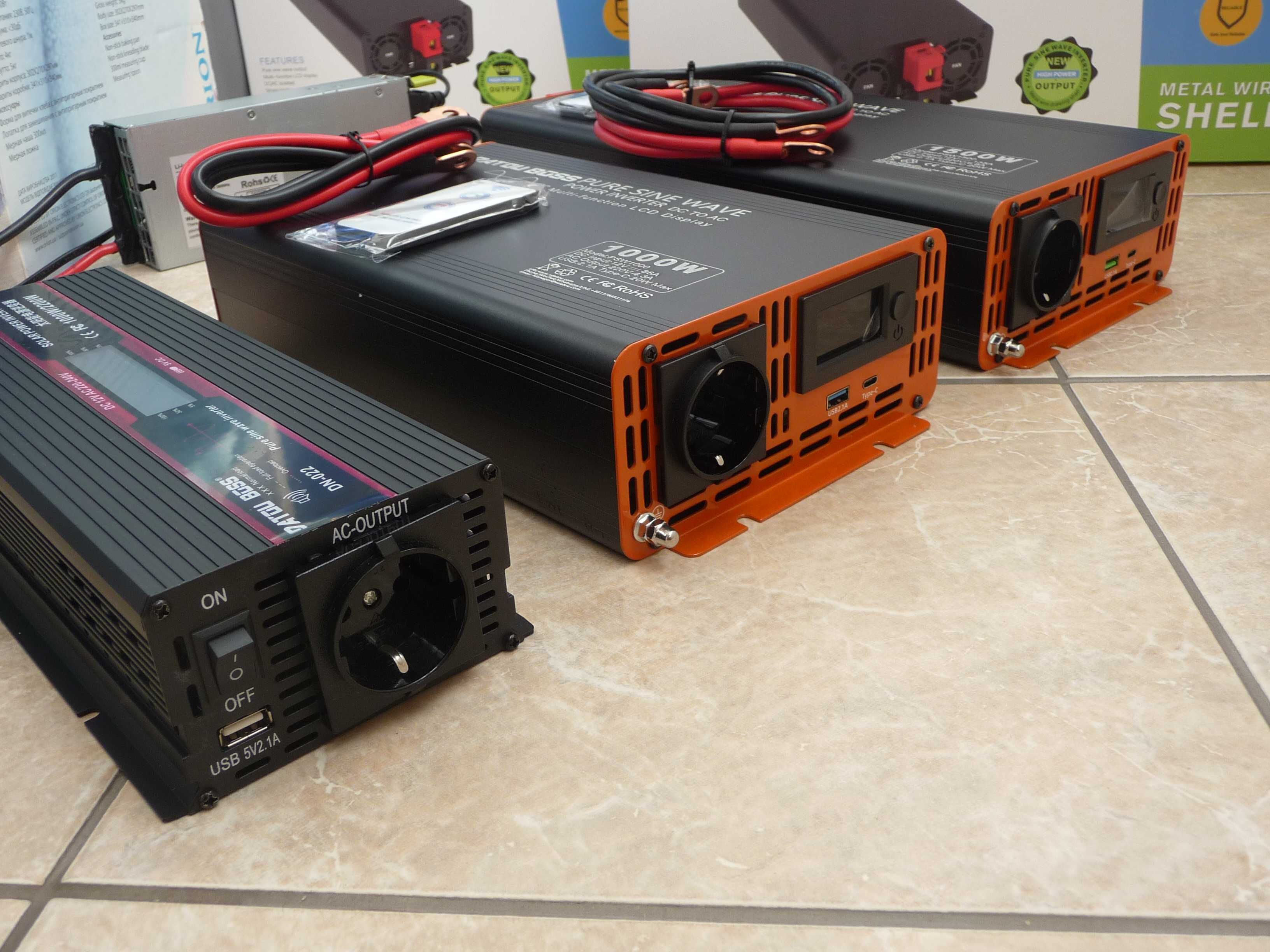 Інвертор  Datouboss   12v/1500Вт  •  72v/1500Вт  •   12-24v/2300Вт