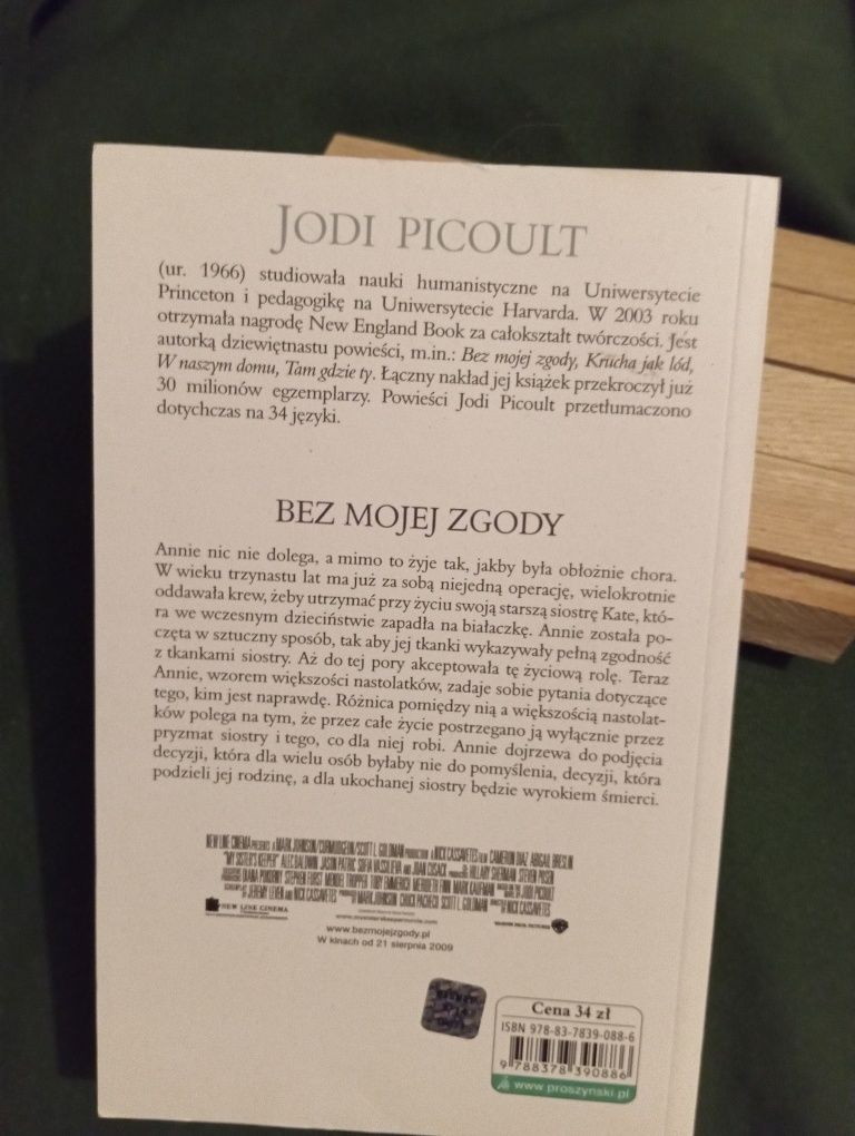 Bez mojej zgody książkę w