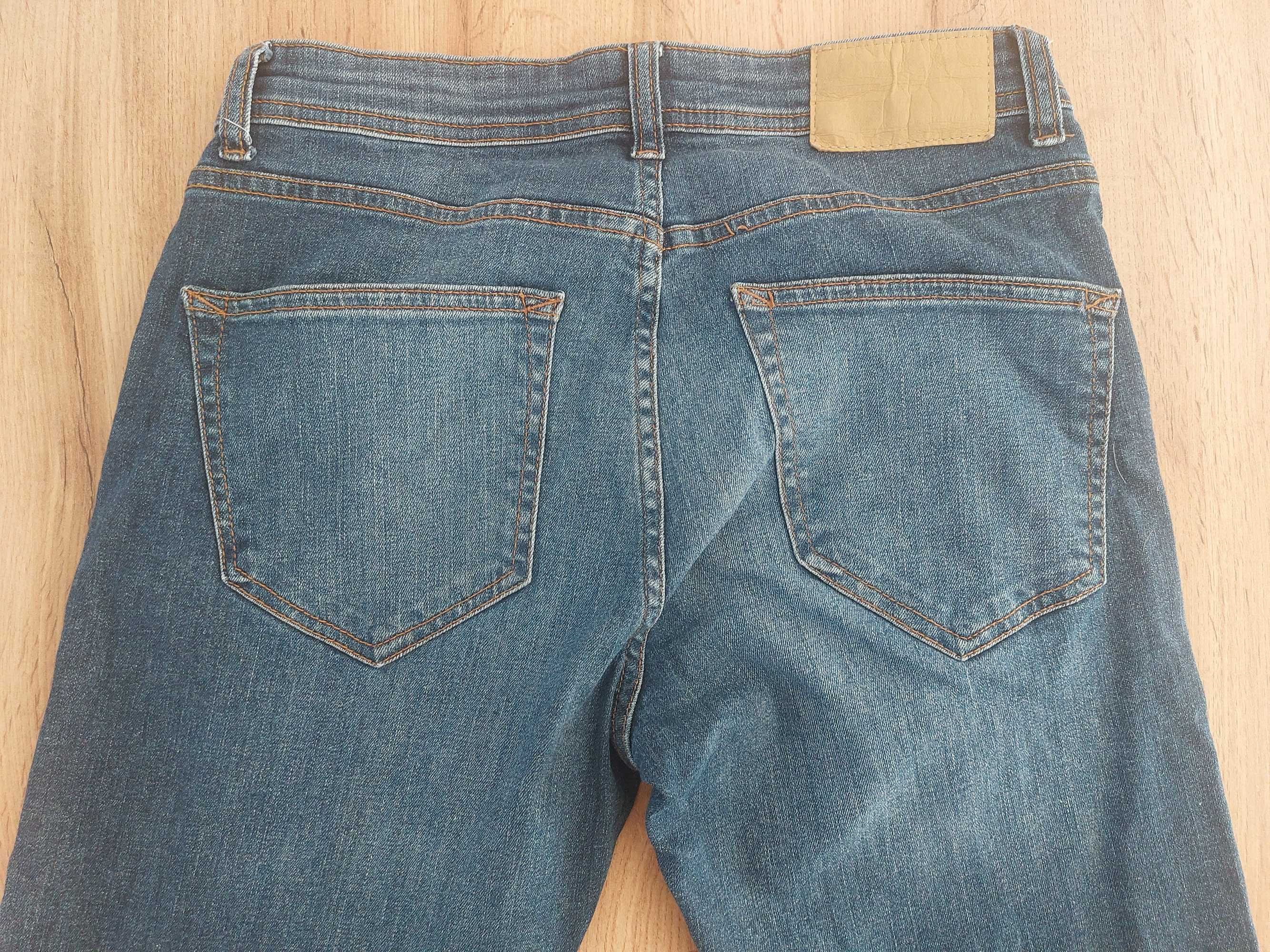 Jeansy granatowe slim W28/L32