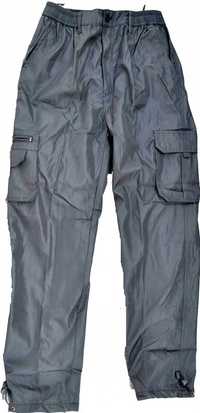 Spodnie męskie bojówki czarny ocieplane polar L,XL,2XL,3XL