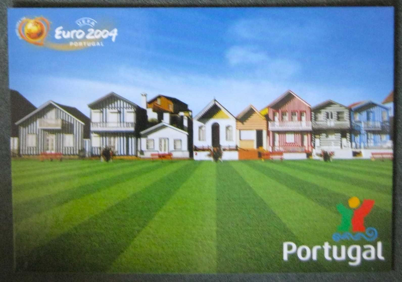 Conjunto de 5 Inteiros Postais dos Relvados das Cidades do Euro 2004