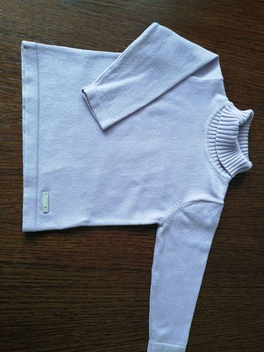 Liliowy sweterek/bluzka z golfem dla dziewczynki - Mayoral, rozm. 68