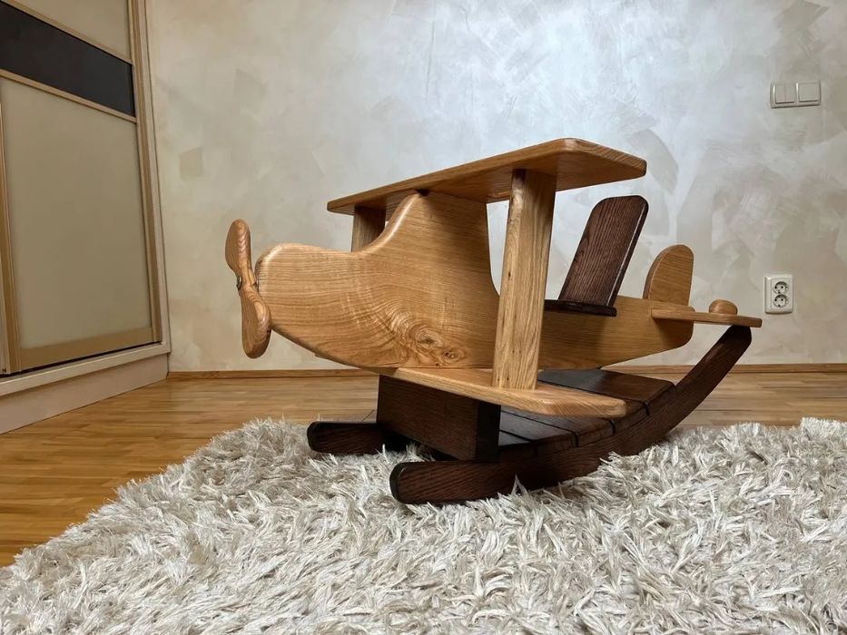 Літак гойдалка іграшки для дітей качалка