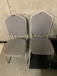 Krzesła szare 2szt