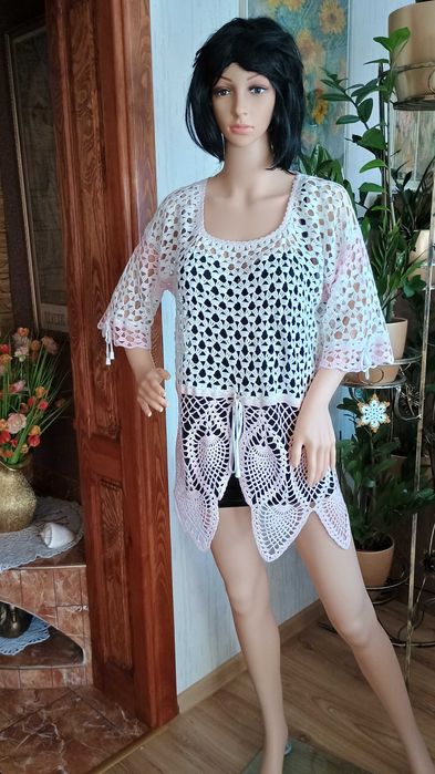 tunika,sukienka,szydełko,robótka,bluzka,rękodzieło