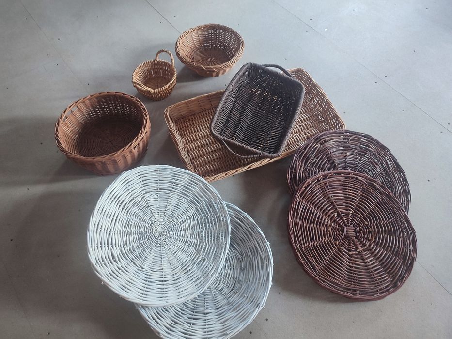 Wiklina, kosze, pojemniki, ozdoba.