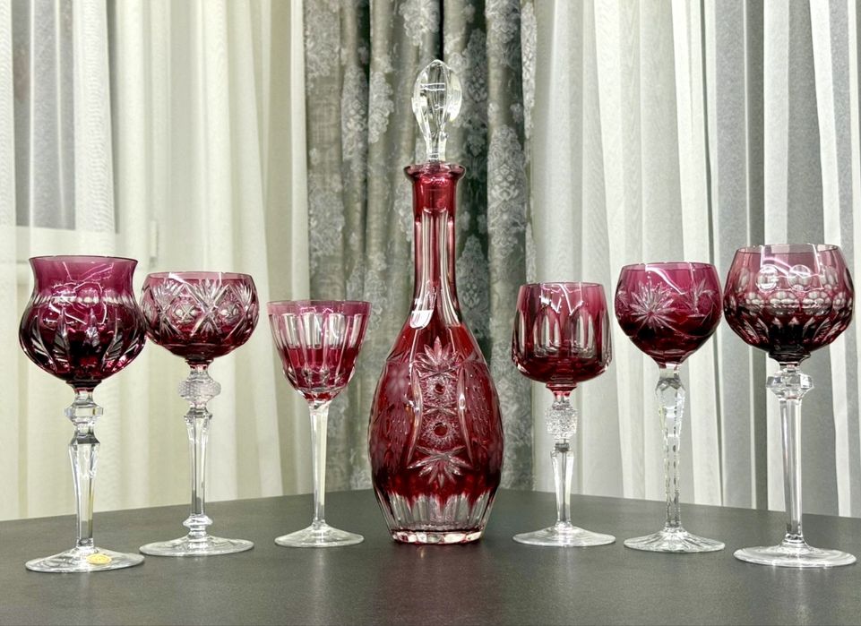 Хрустальные фужеры для вина Nachtmann WMF Dorotheenhutte GDR Германия