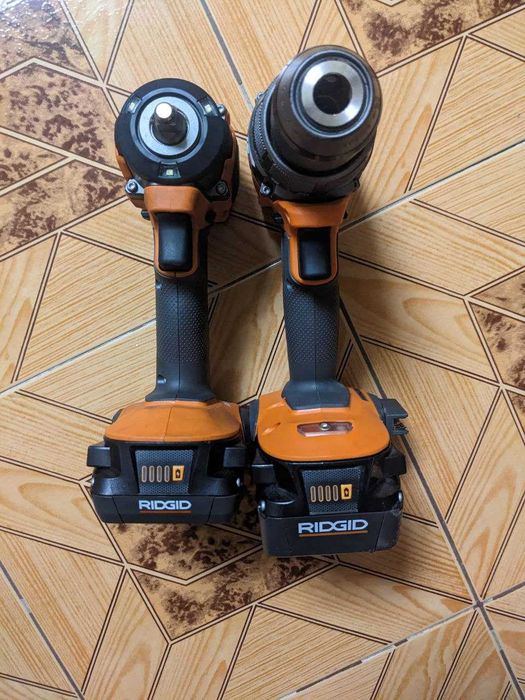 Ударная дрель-шуруповерт+гайковерт Ridgid 18V