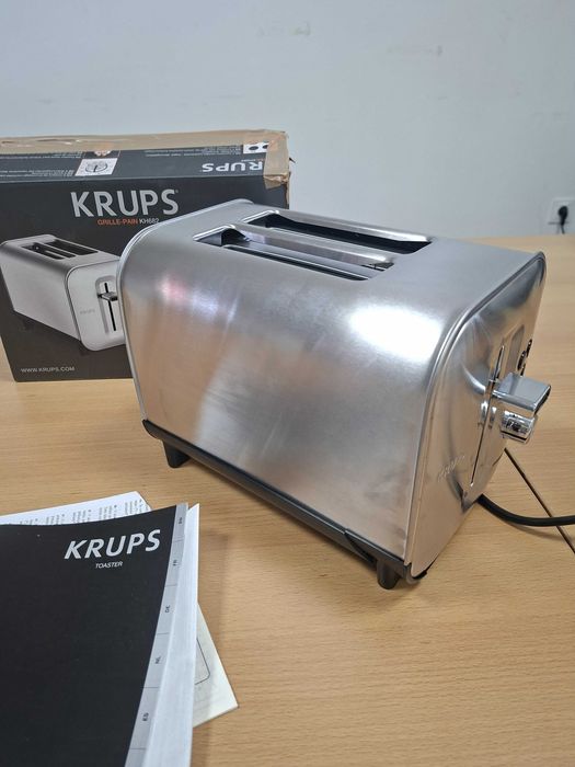 Toster Krups KH682D10 srebrny/szary 850 W